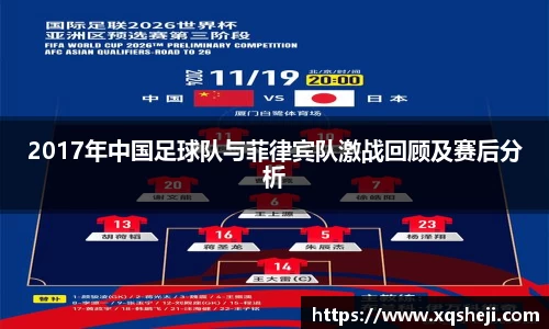 2017年中国足球队与菲律宾队激战回顾及赛后分析