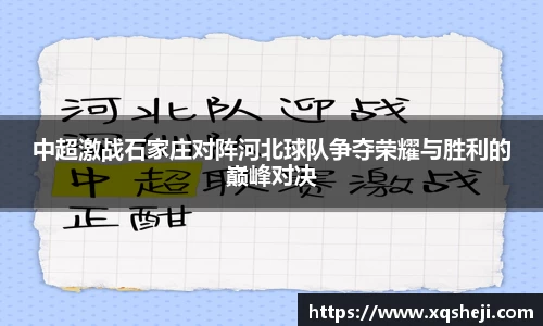 中超激战石家庄对阵河北球队争夺荣耀与胜利的巅峰对决
